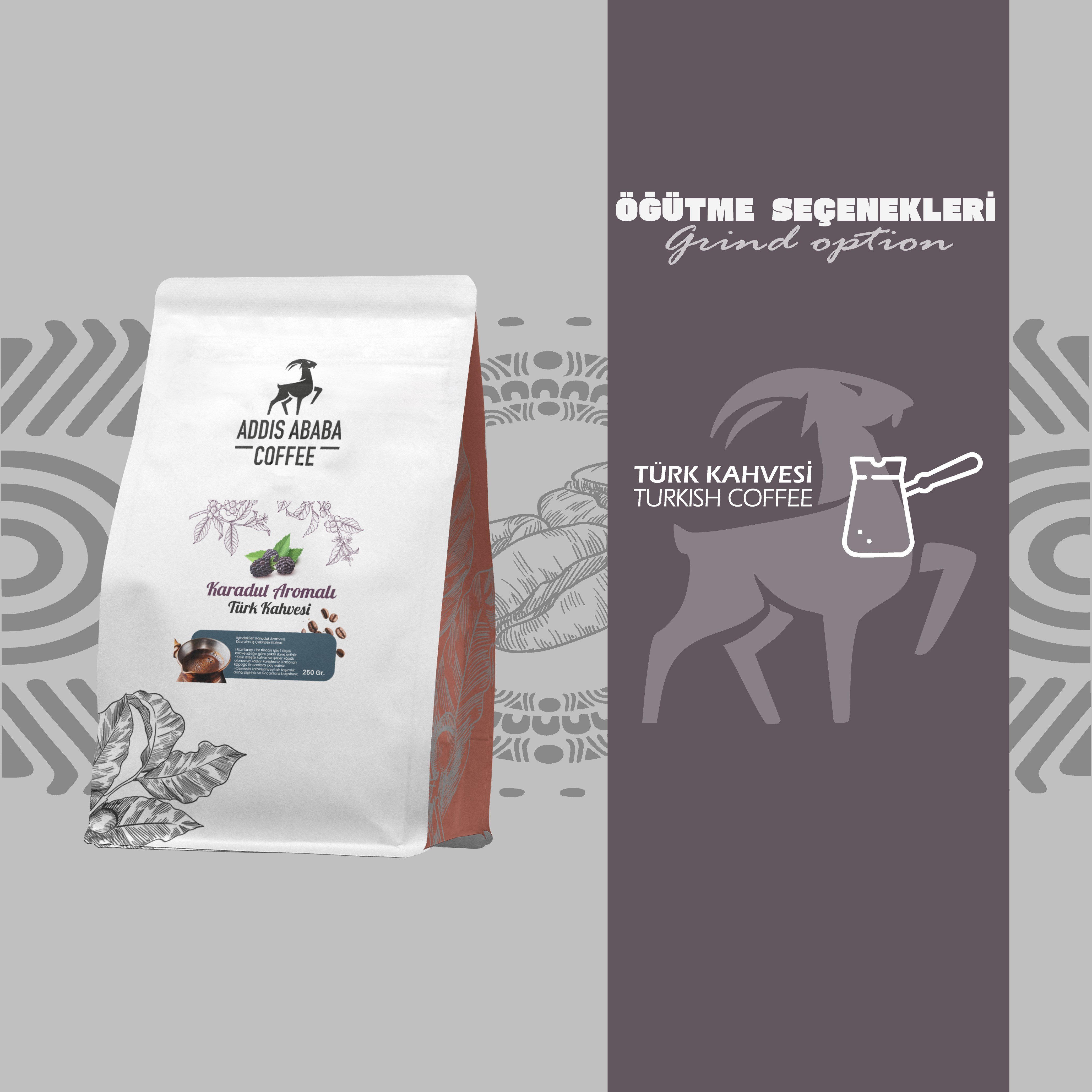 Turkish Coffee with Black Mulberry 250 Gr.