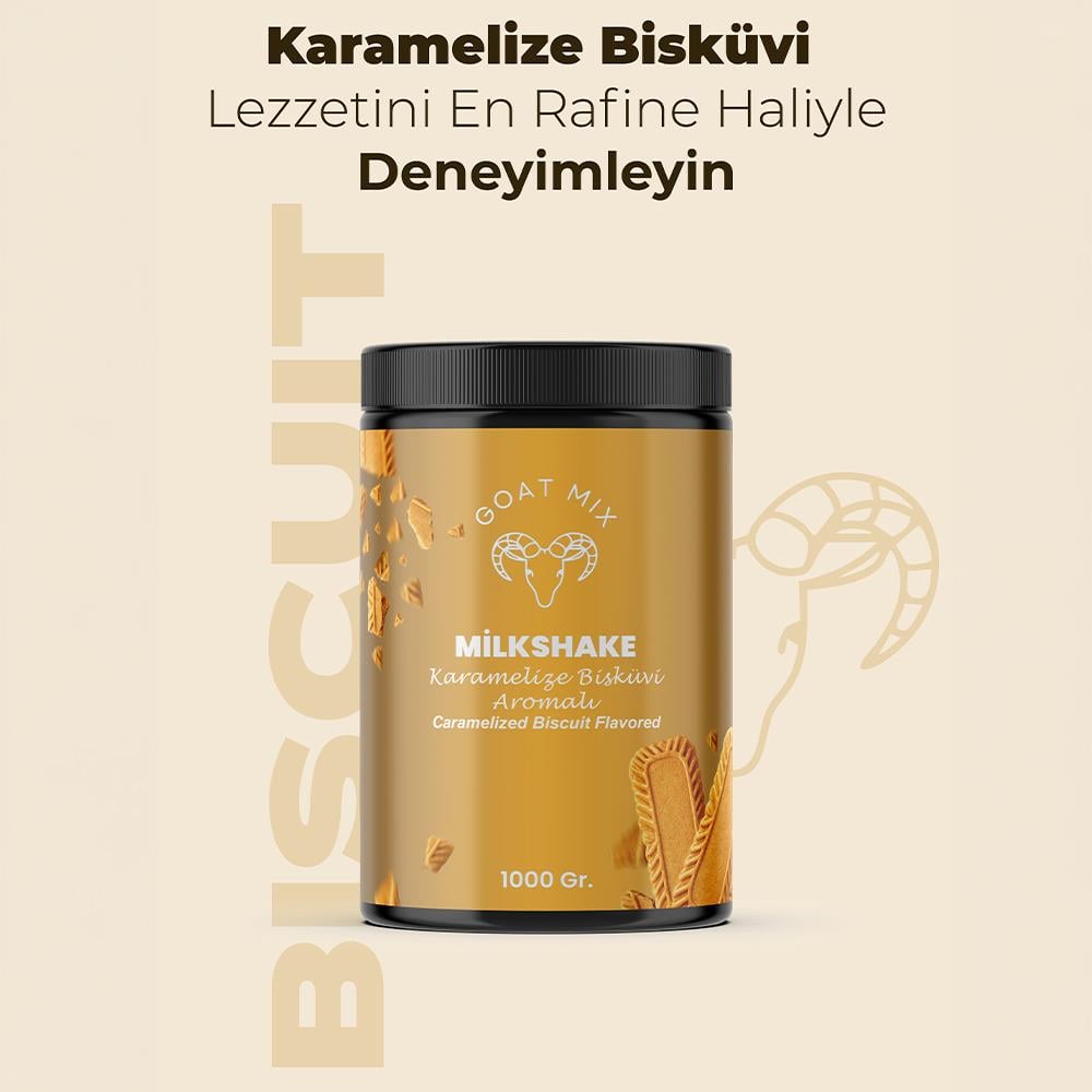Karamalize Bisküvi Aromalı Milkshake 1000 Gr