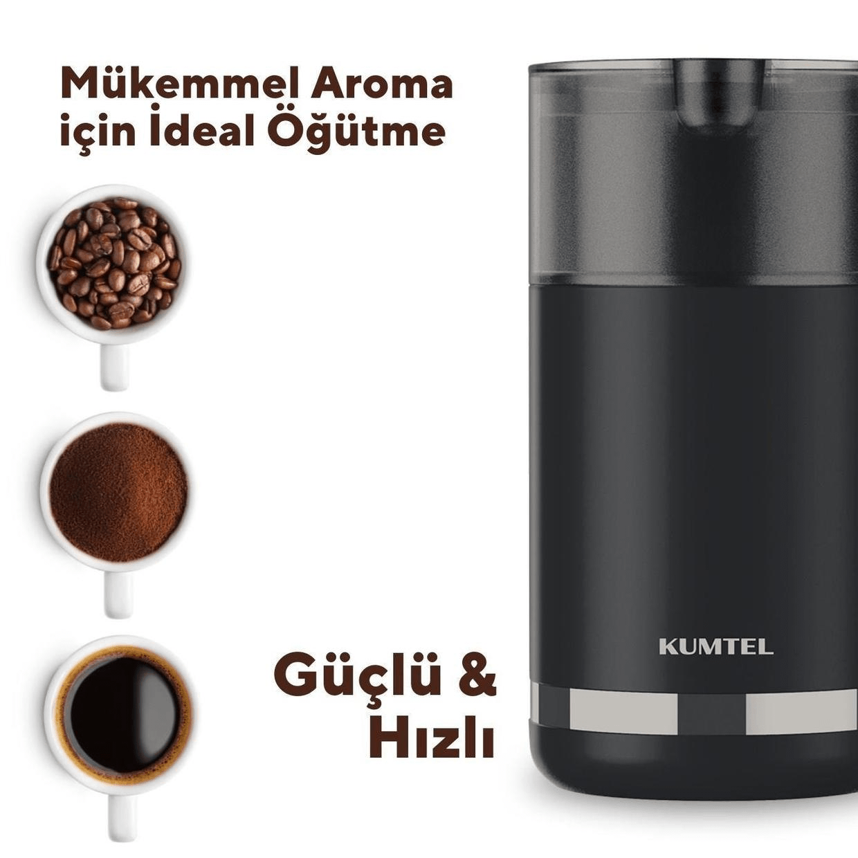 Kumtel Elektrikli Kahve Öğütme Makinesi- HCG-01