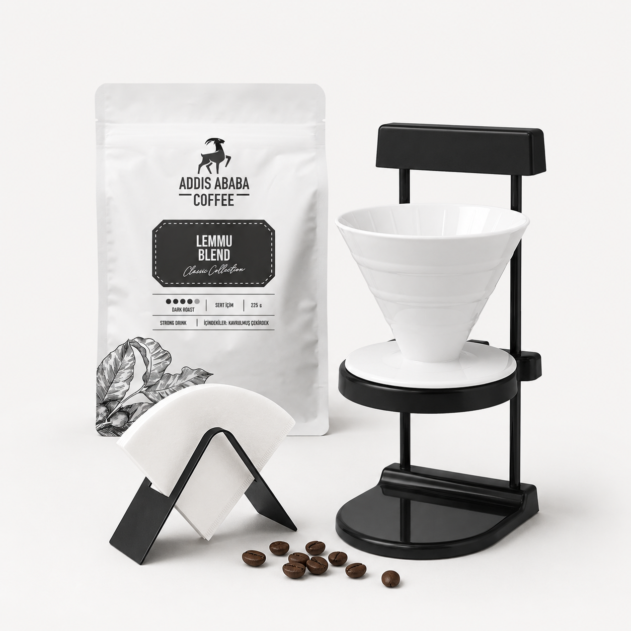 Lemmu Blend 225 Gr. Filtre Kahve Demleme Seti