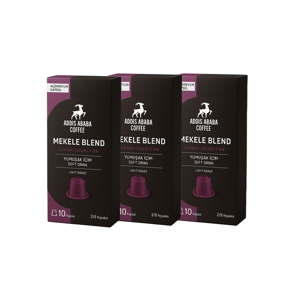Mekele Blend Kapsül Kahve 30'lu ( Nespresso Uyumlu Alüminyum Kapsül Kahve )