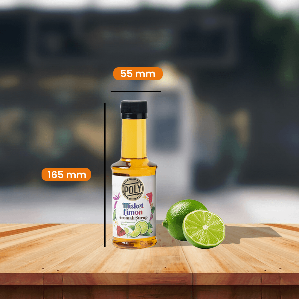 6 Pack Lime Flavored Coffee Syrup (6X200 ML.)