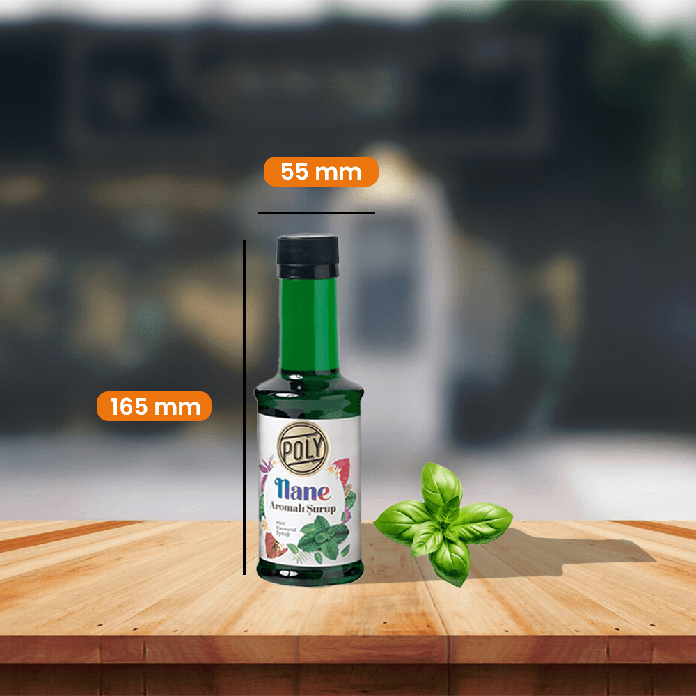 6 Pack Mint Flavored Coffee Syrup 200 Ml. (6x200ml.)