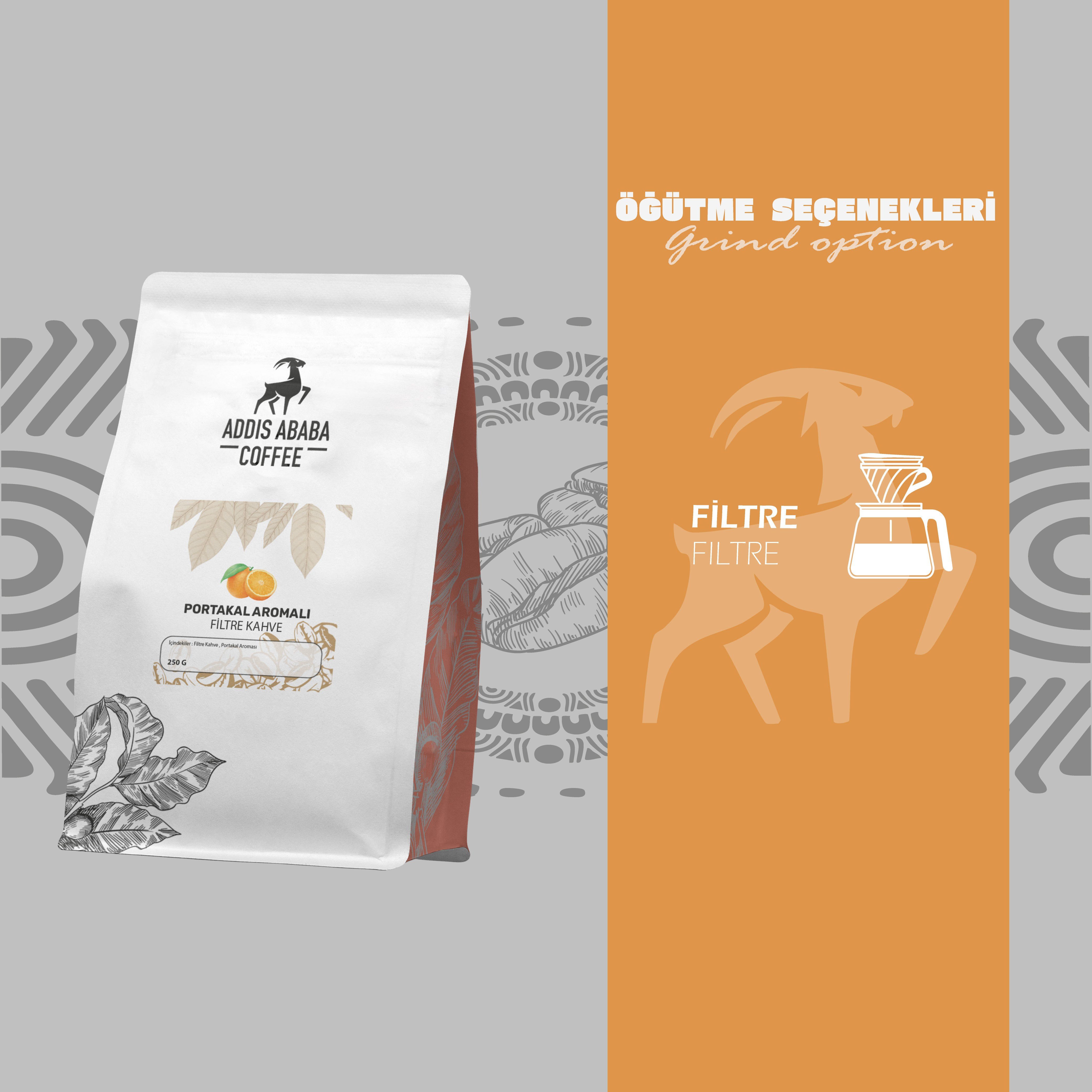 Portakallı Filtre Kahve 250 Gr.