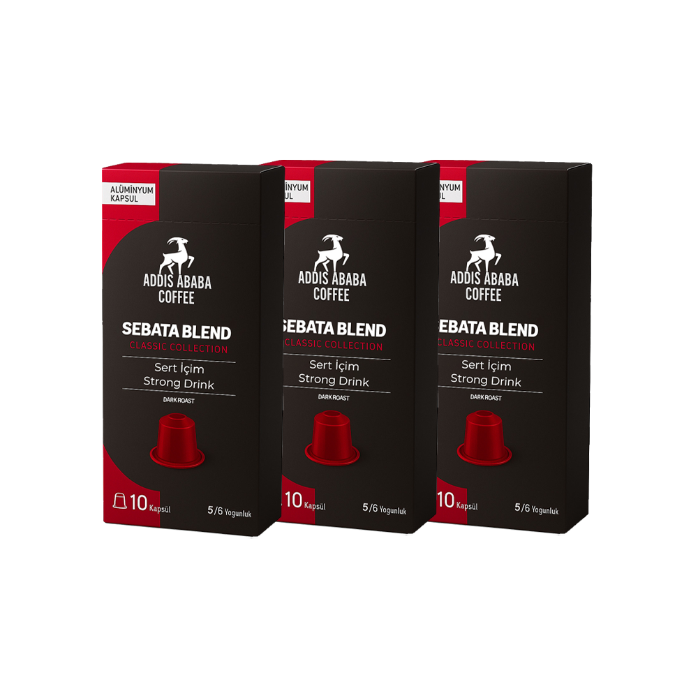 Sebata Blend Kapsül Kahve 30'lu ( Nespresso Uyumlu Alüminyum Kapsül Kahve )