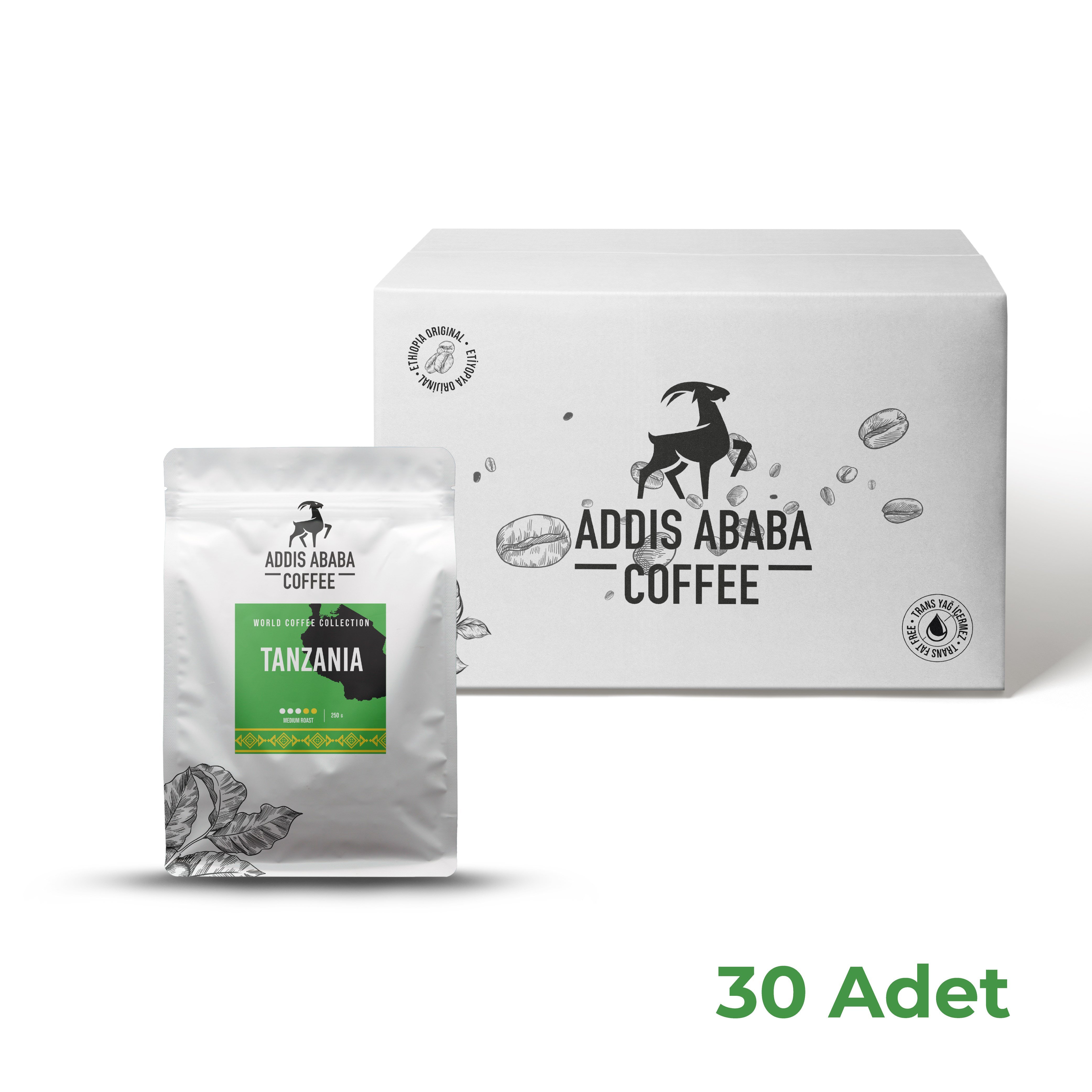 Tanzania Çekirdek Kahve (30x250) 7.5 kg