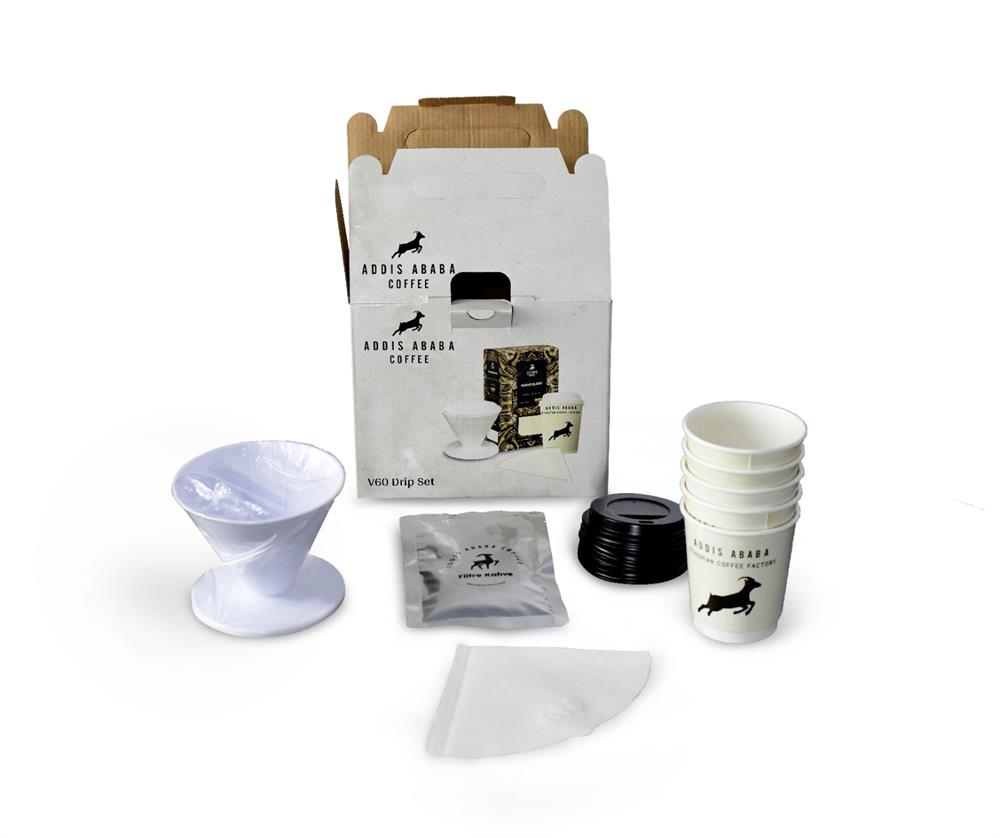 V60 Dripper Set ( x5 Doublewall bardak hediye )