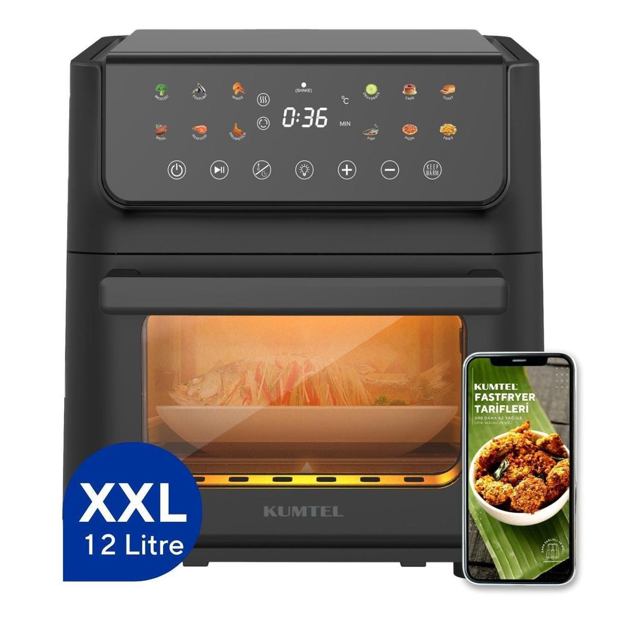 XXL 12 Liter Fastfryer (Oil-Free Fryer Airfryer)