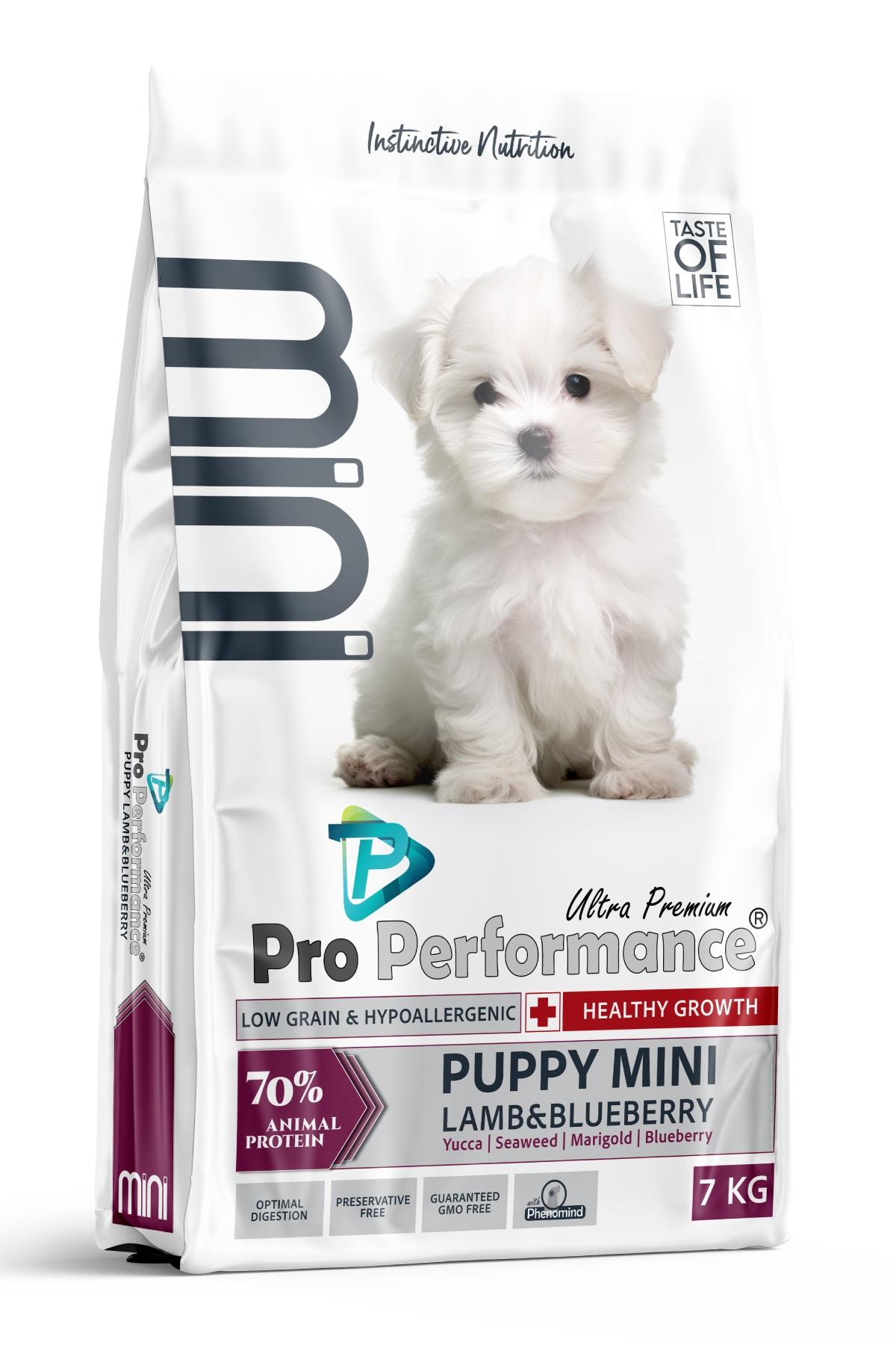Pro Performance Kuzulu ve Yaban Mersinli Küçük Irk Yavru Köpek Maması 7 Kg
