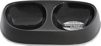 Moderna Sensibowl İkili Mama Kabı -
Siyah 2 x 200 ML