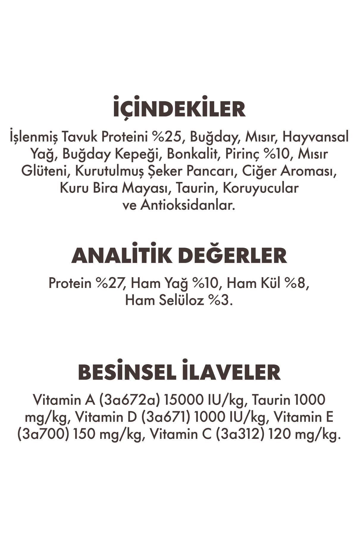 Animal World Hairball Tüy Yumağı Önleyici Tavuklu Yetişkin Kedi Maması 15 kg