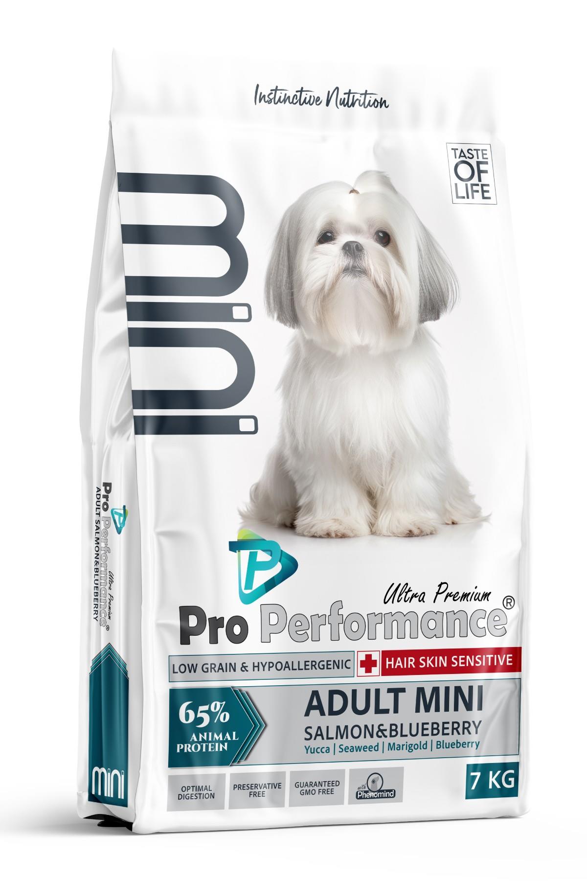 Pro Performance Somon ve Yaban Mersinli Küçük Irk Yetişkin Köpek Maması 7 Kg