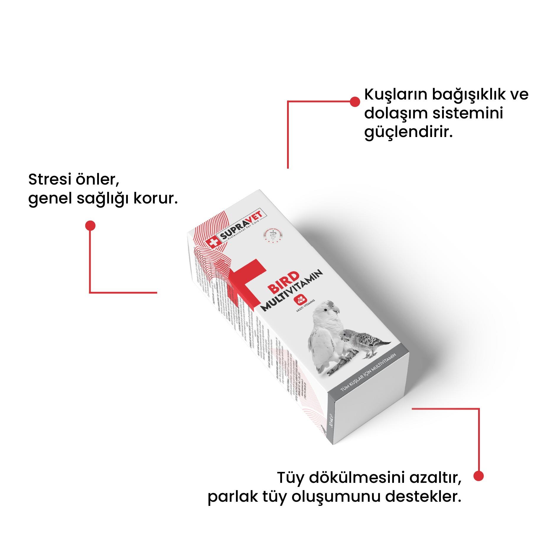 Supravet Kuşlar İçin Multi Vitamin Damla 30 Ml