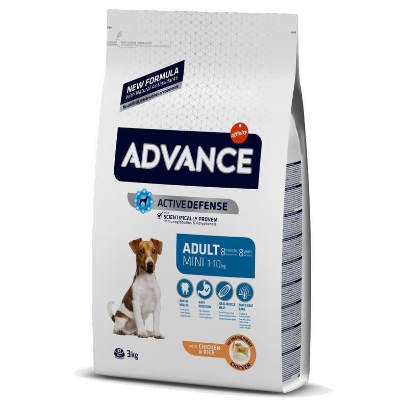 Advance Tavuklu ve Pirinçli Küçük Irk Yetişkin Köpek Maması 3kg