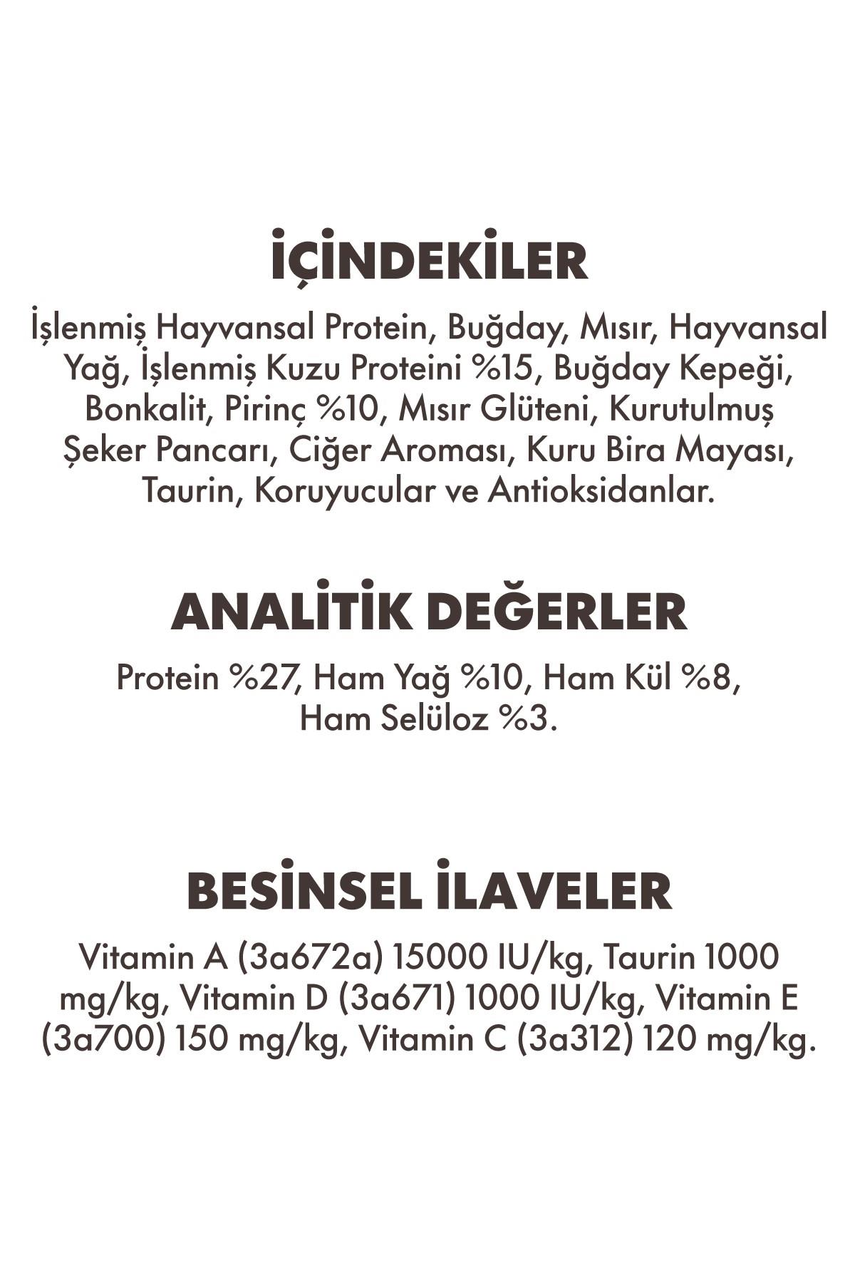 Animal World Kuzu Etli Yetişkin Kedi Maması 15 Kg