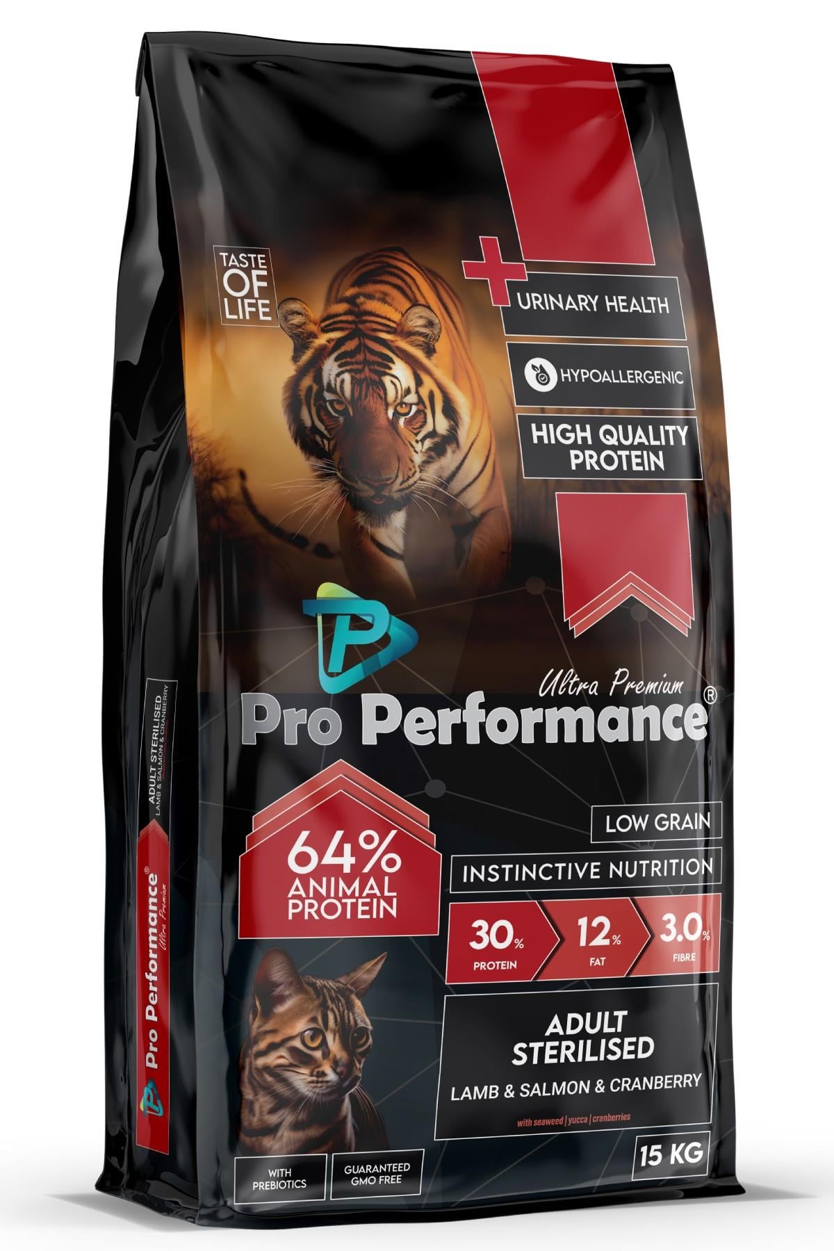 Pro Performance Kuzu, Karides ve Somonlu Kısır Kedi Maması 15kg