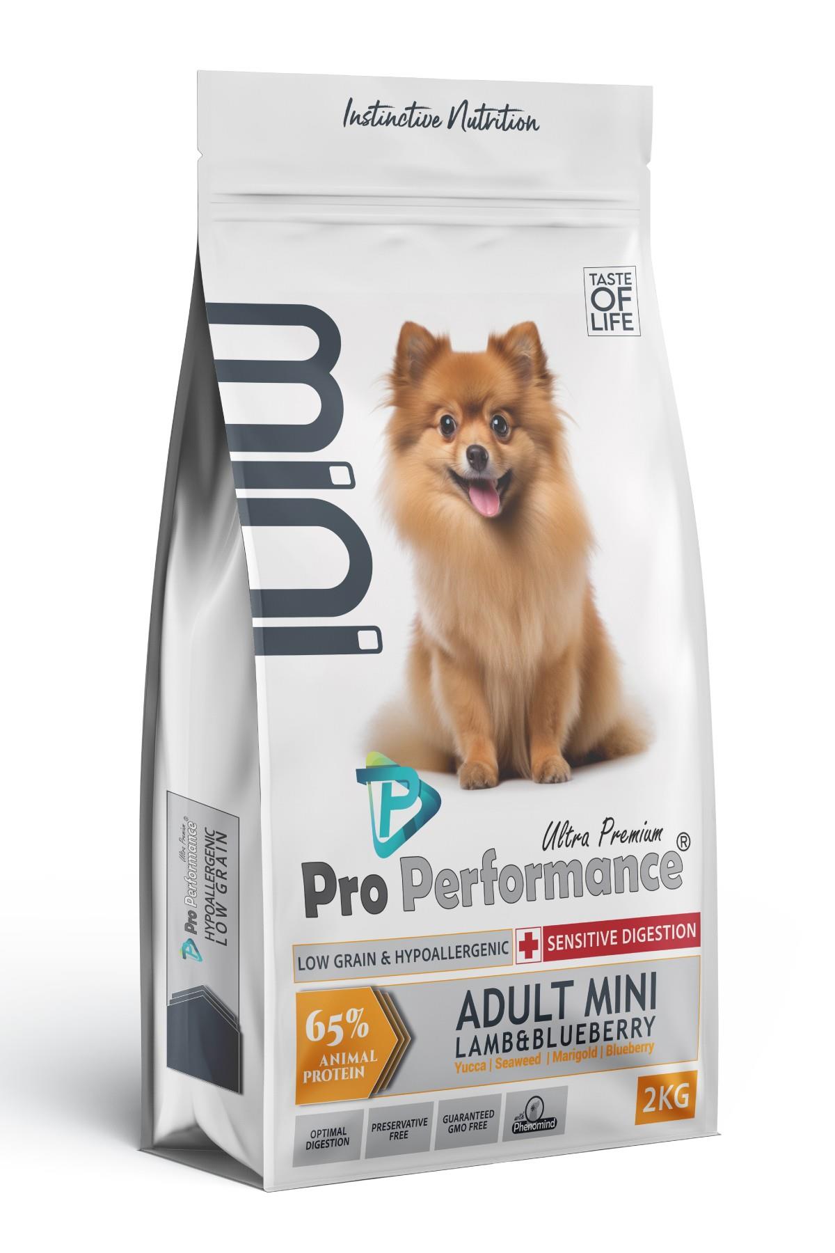 Pro Performance Kuzulu ve Yaban Mersinli Küçük Irk Yetişkin Köpek Maması 2 Kg