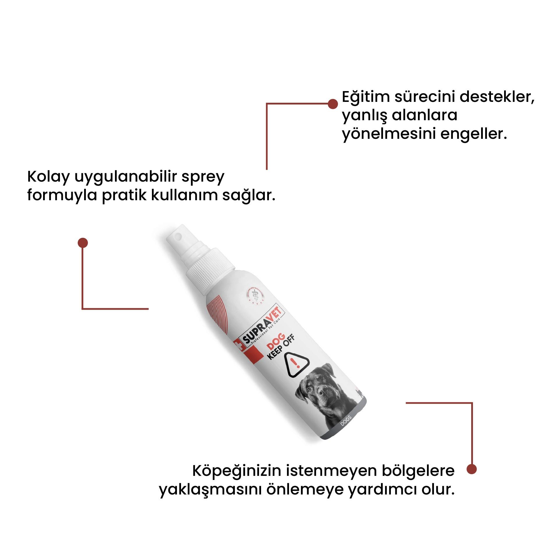 Supravet Dog Keep Off Köpek Uzaklaştırıcı Sprey 150 ML