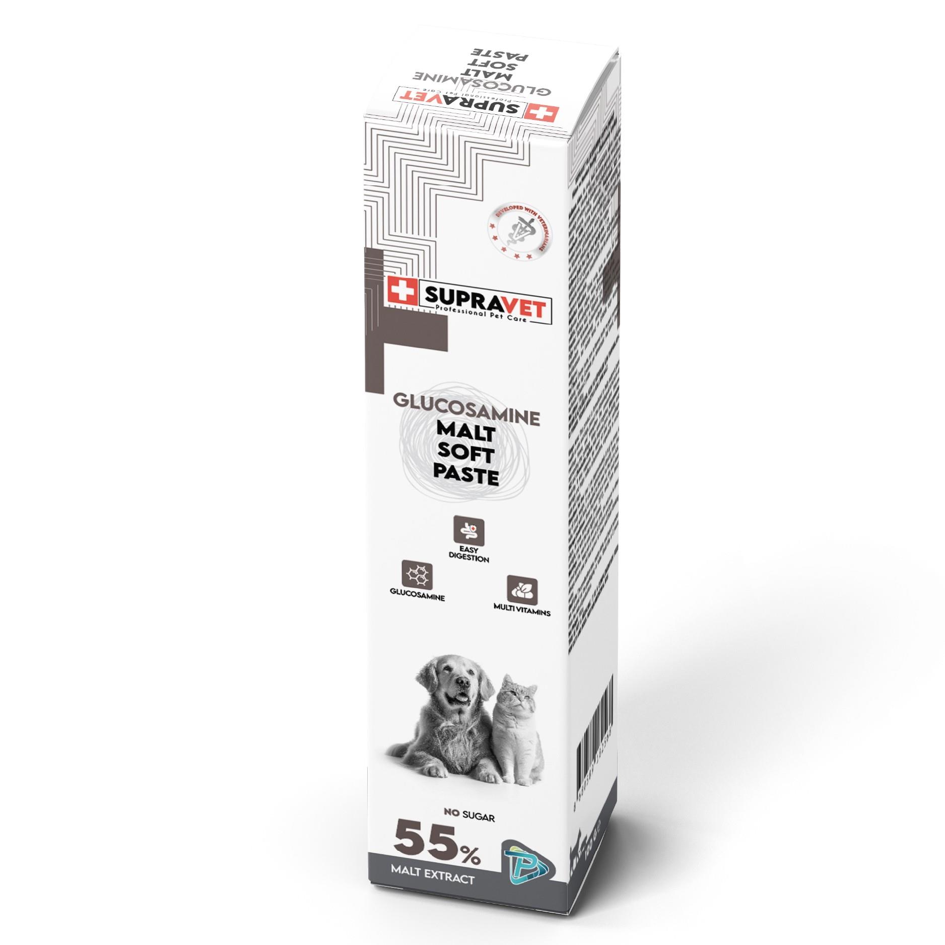 Supravet Glucosamine Kedi ve Köpek Eklem Ve Kas Destekliyici Malt Paste 100gr