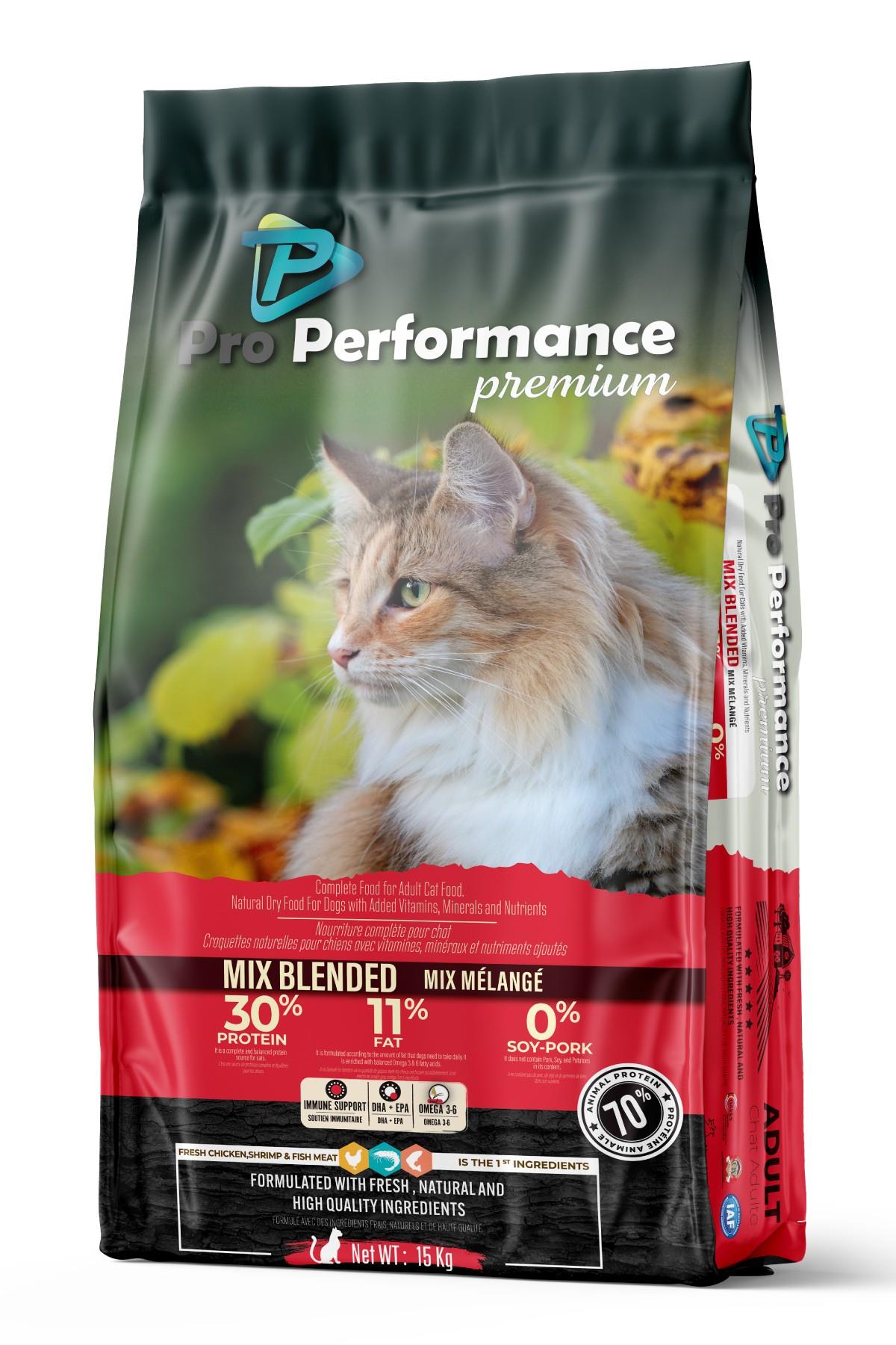 Pro Performance Tavuk-Sığır-Karidesli Mix Kedi Maması 15 Kg