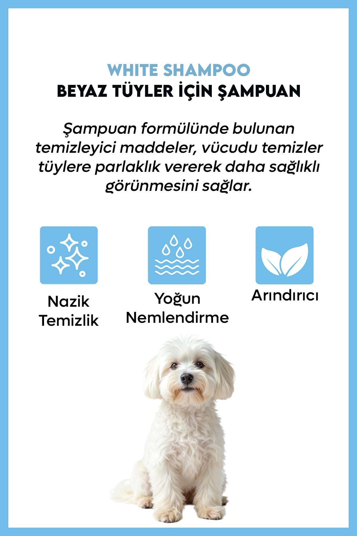 Supravet White Beyaz tüylü Köpekler için Şampuan 200ML