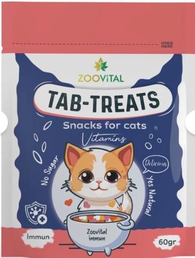 Zoovital İmmun Sistem Destekleyici Bağışıklık Güçlerndirici Çiğnenebilir Kedi Ödül Tablet 60 gr