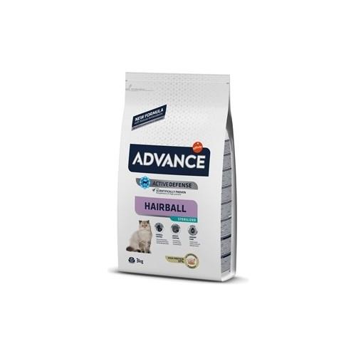 Advance Hindili Hairball Tüy Yumağı Önleyici Kısırlaştırılmış Kedi Maması 3kg