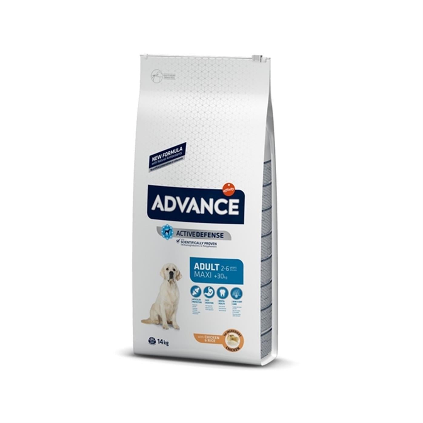 Advance Tavuklu ve Pirinçli Büyük Irk Yetişkin Köpek Maması 14kg