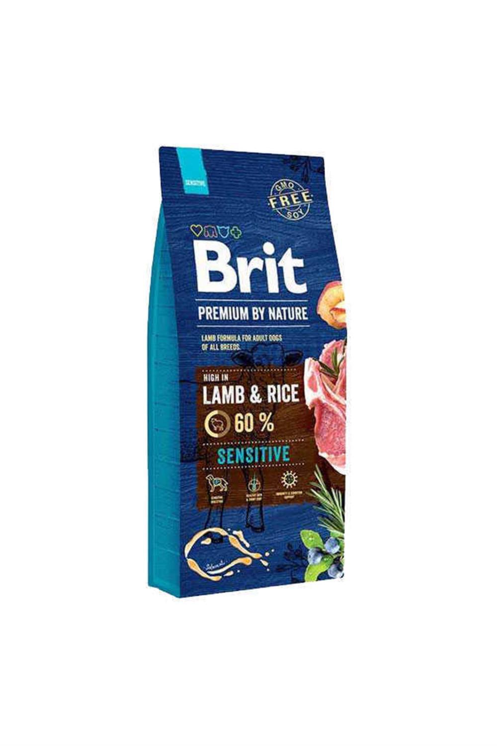 Brit Premium By Nature Adult Sensitive Lamb Kuzulu Yetişkin Köpek Maması 15 Kg