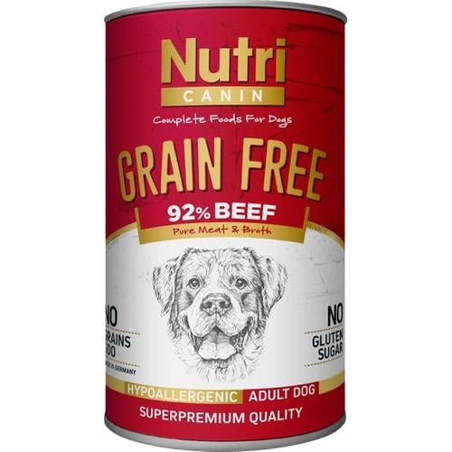 Canın Tahılsız Sığır Etli Yaş Köpek Maması 400 Gr X 6 Adet