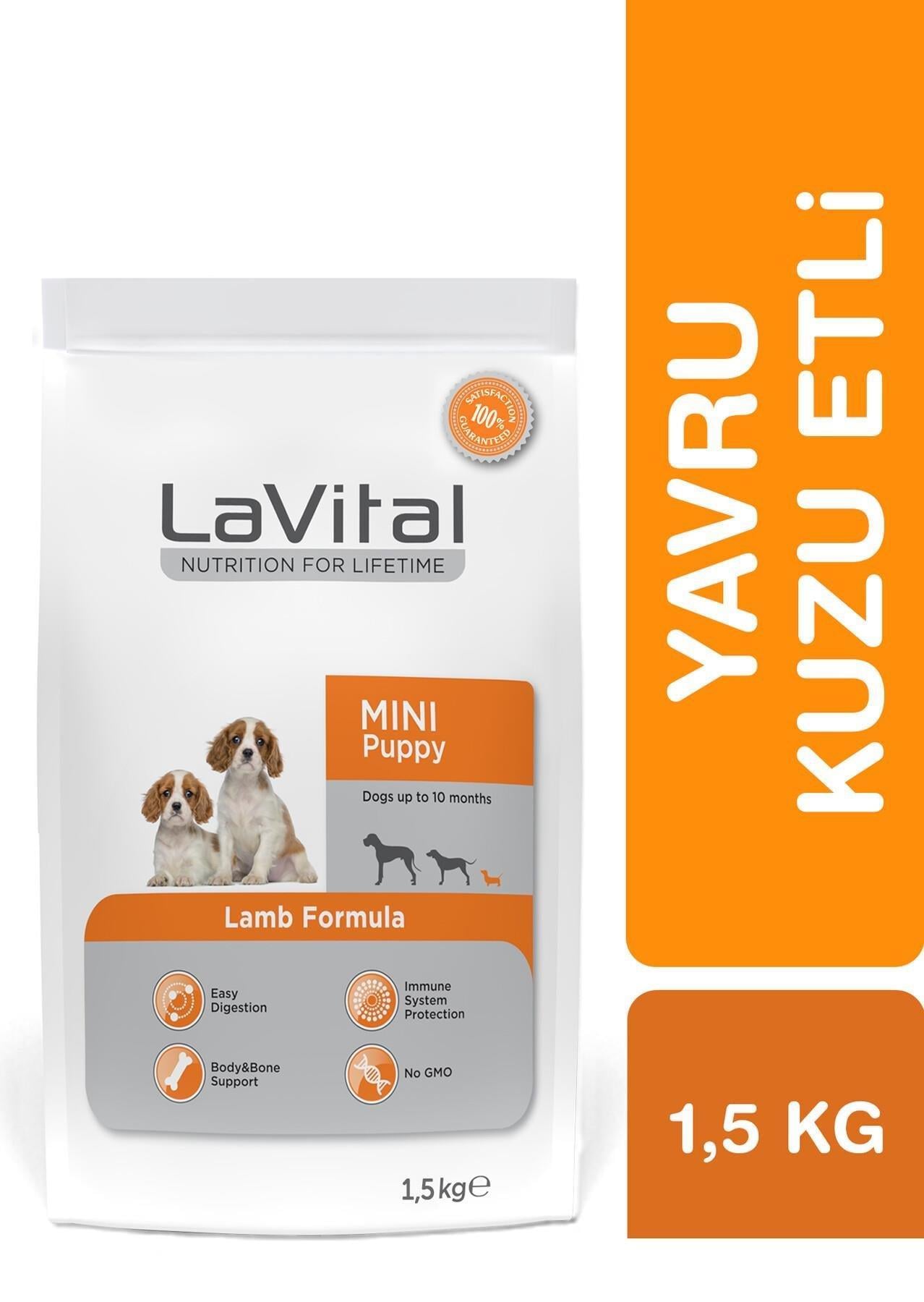 LaVital Küçük Irk Yavru Kuzu Etli Kuru Köpek Maması 1,5KG