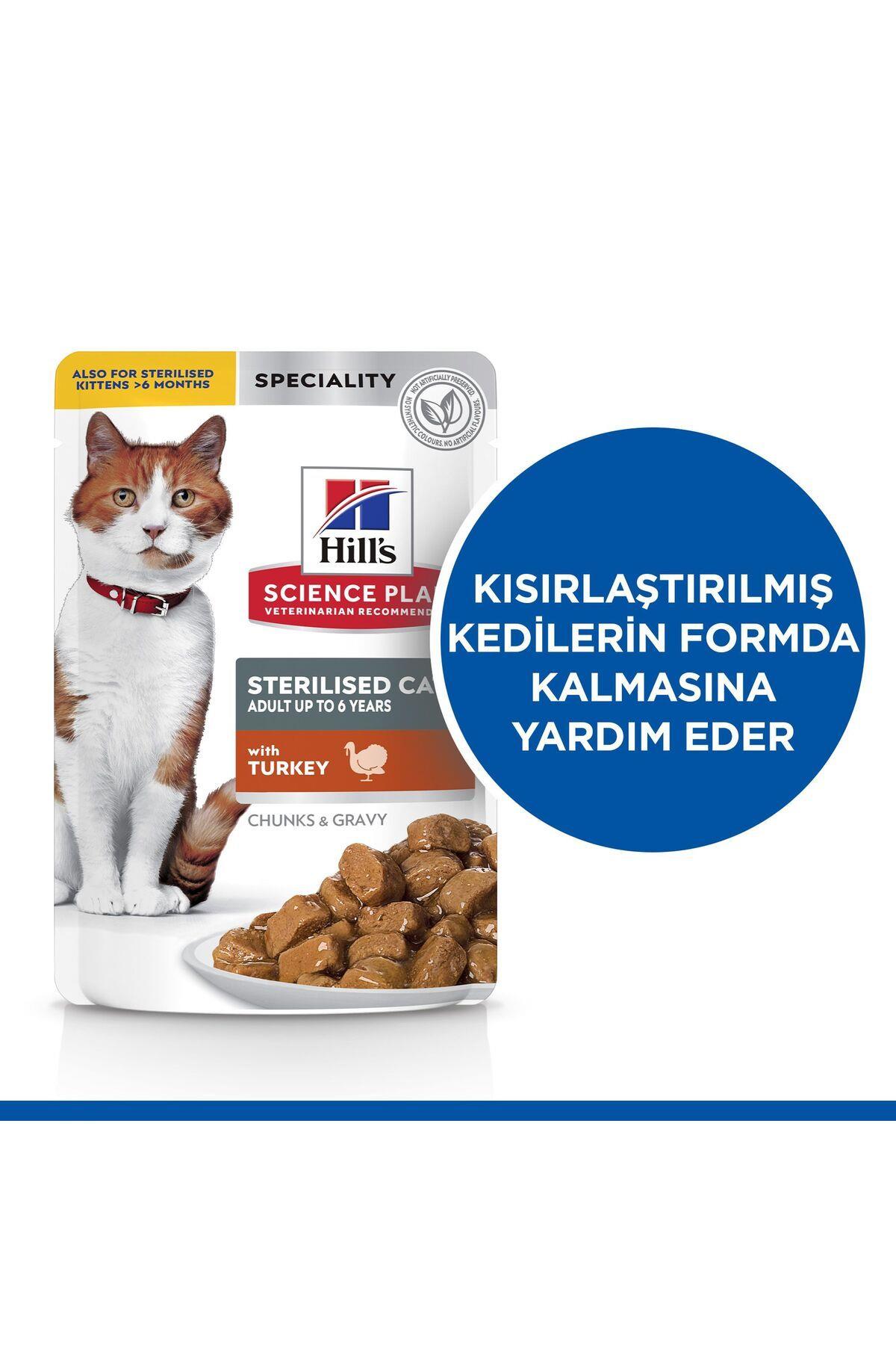 Hill's SCIENCE PLAN Hindili Kısırlaştırılmış Kedi Konservesi 85gr x 12 Adet
