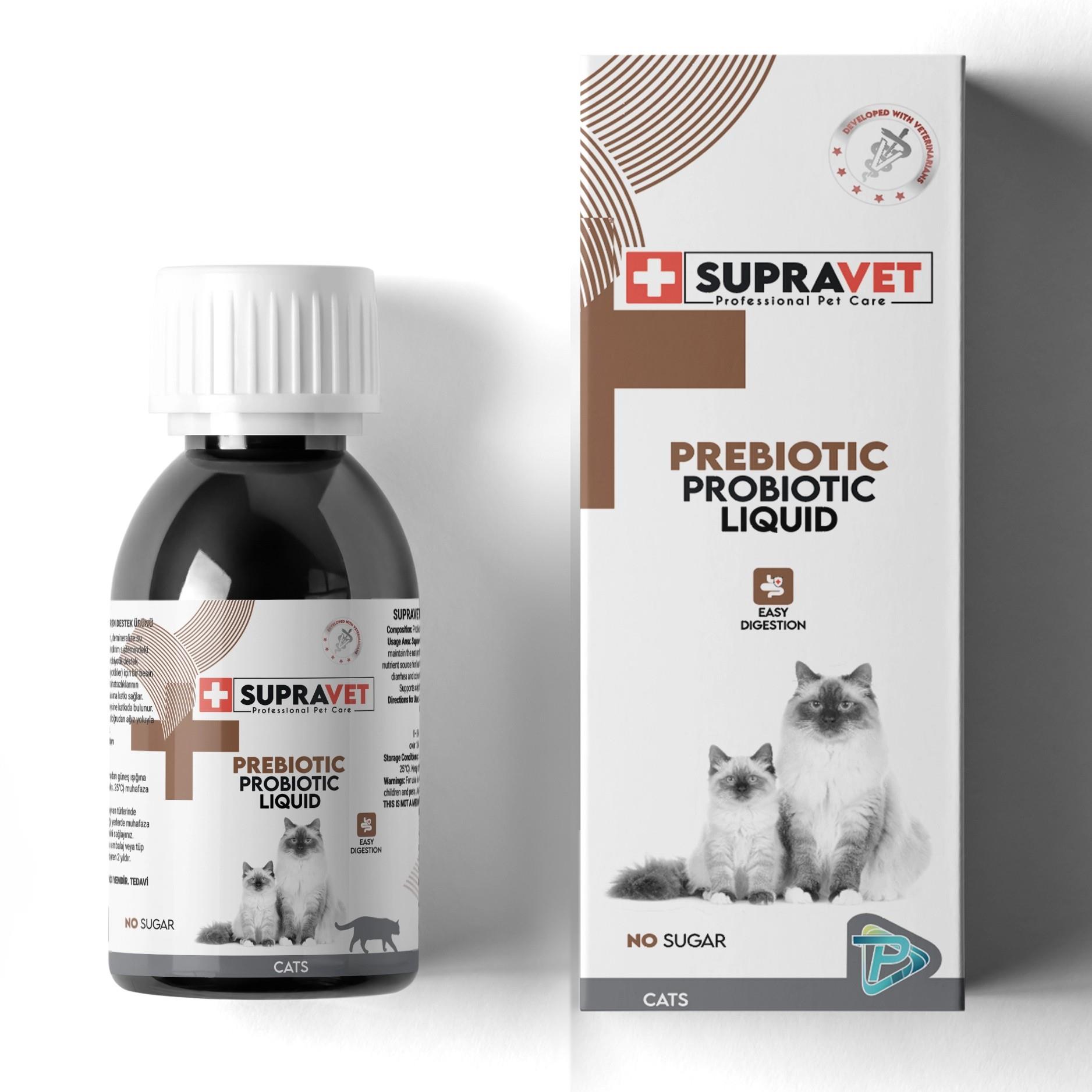 Supravet Kedi Bağışıklık Güçlendirici Sıvı Prebiyotik Takviyesi 100ml