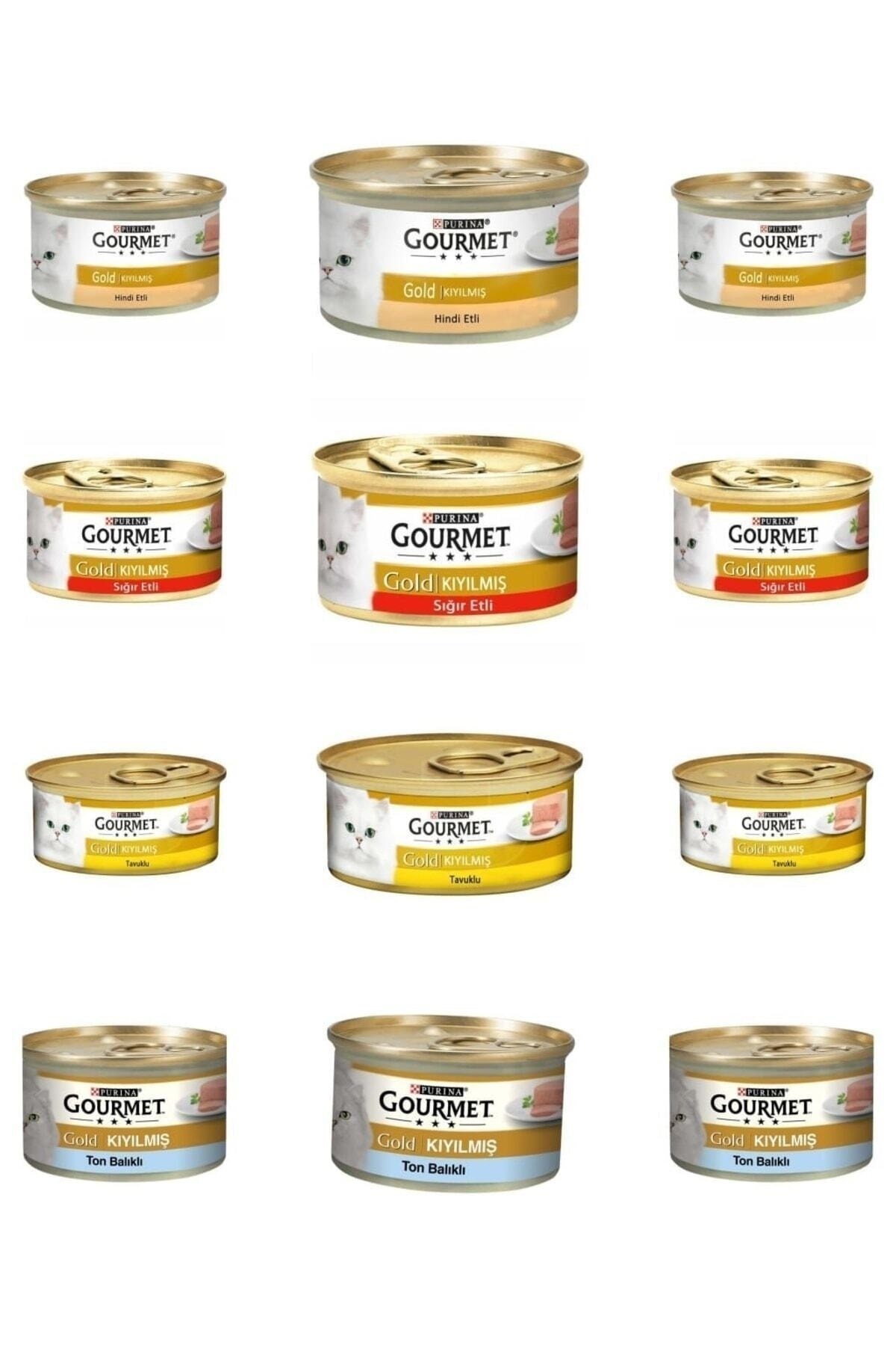 Purina Pro Plan Gourmet Gold Kıyılmış Karışık Konserve Kedi Maması 12x85gr
