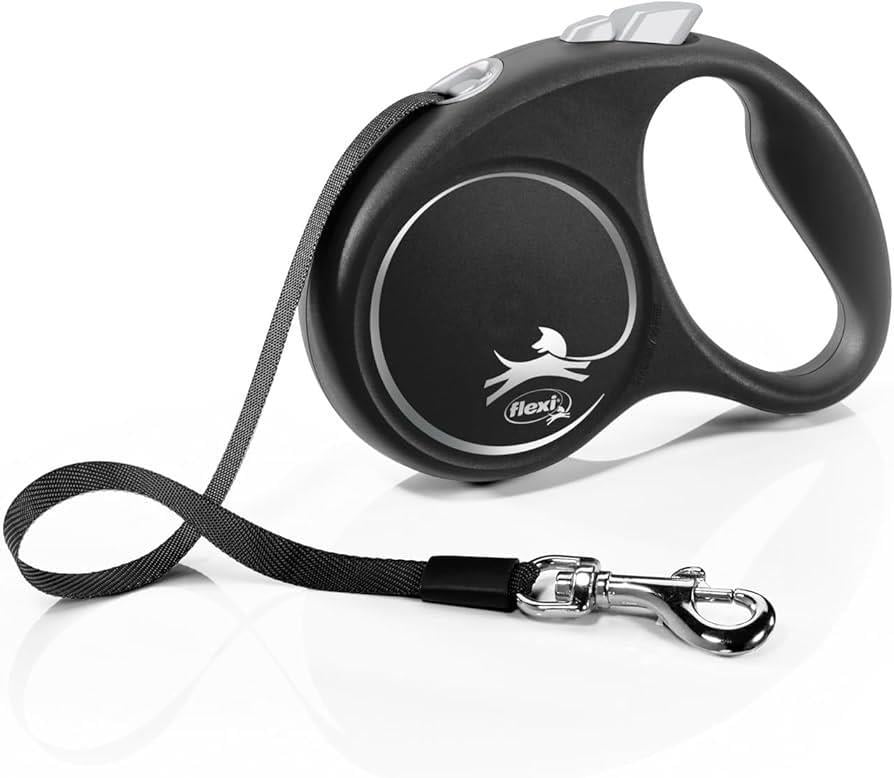 Flexi Black Design S Beden Siyah 5MT Şerit Tasma