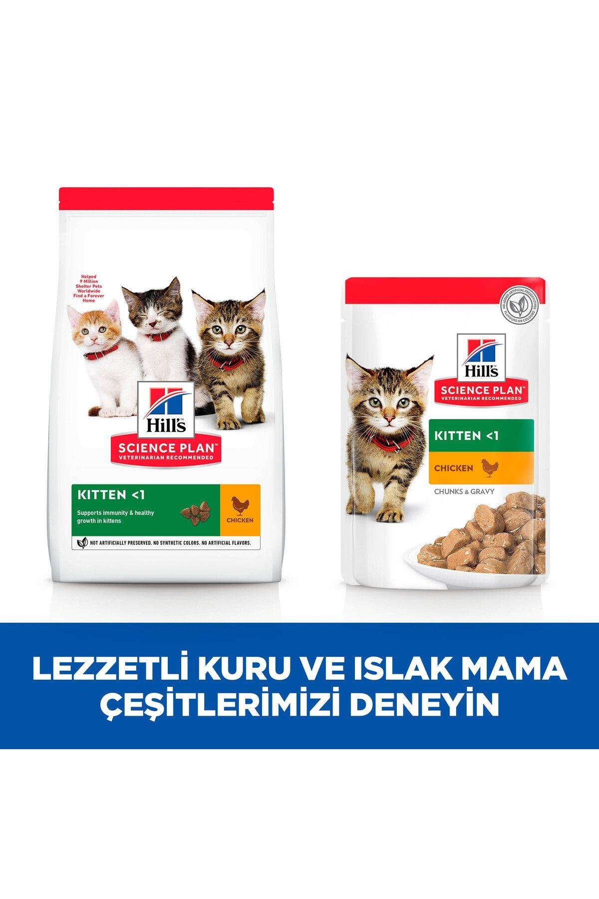 Hill's Pouch Tavuklu Yavru Kedi Konservesi 85gr x 12 ADET