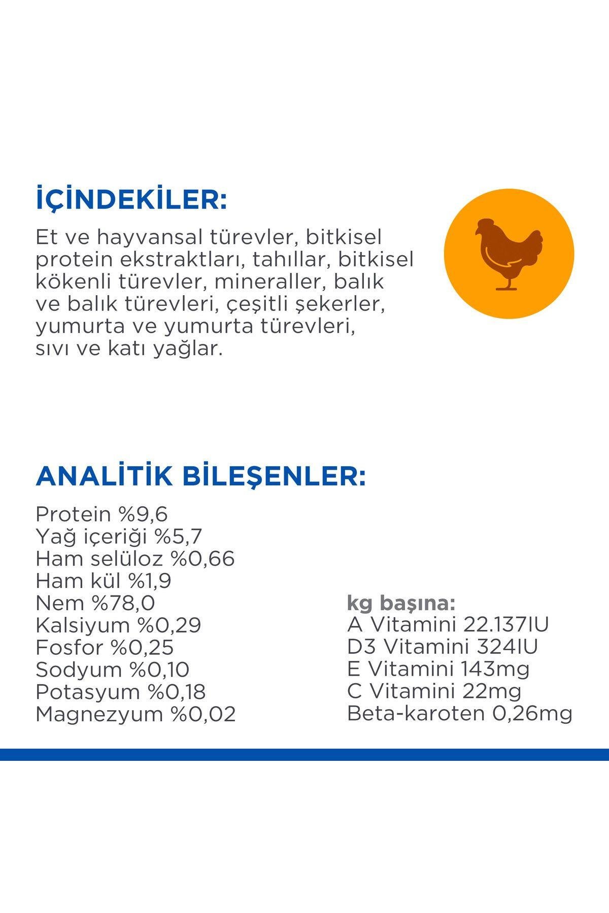 Hill's Pouch Tavuklu Yavru Kedi Konservesi 85gr x 12 ADET