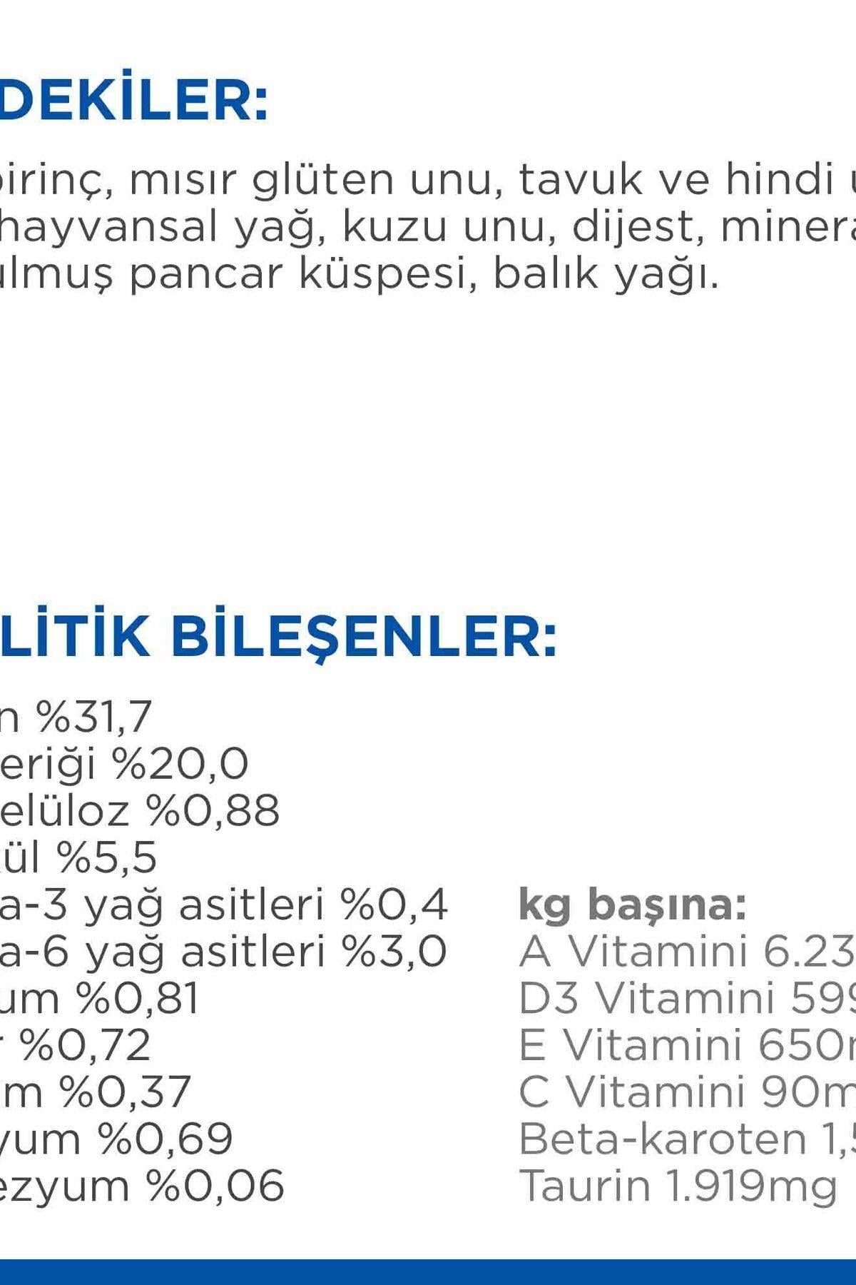 Hill's SCIENCE PLAN Optimal Care Kuzulu Yetişkin Kedi Maması 3kg