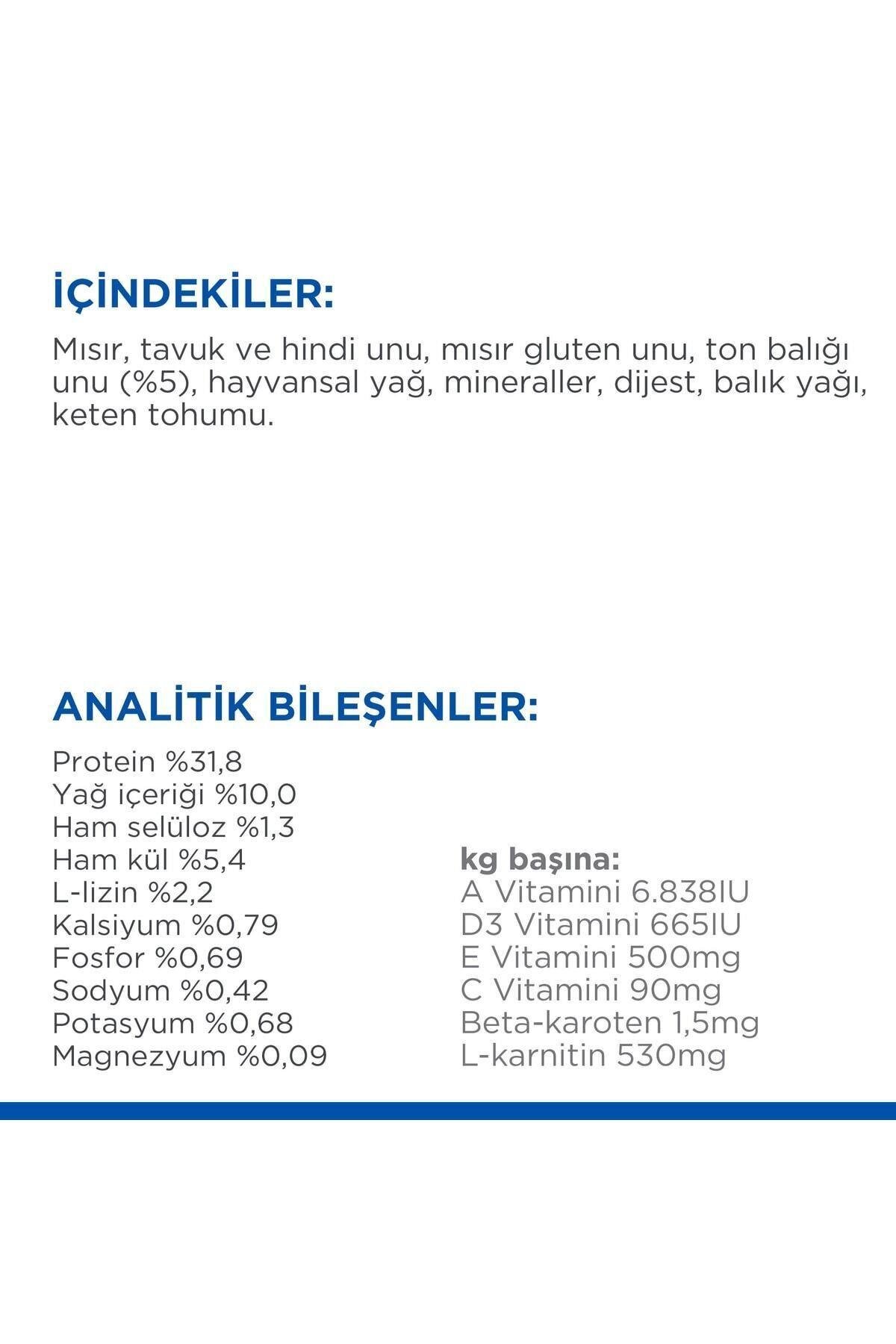 Hill's SCIENCE PLAN Ton Balıklı Kısırlaştırılmış Kedi Maması 3kg