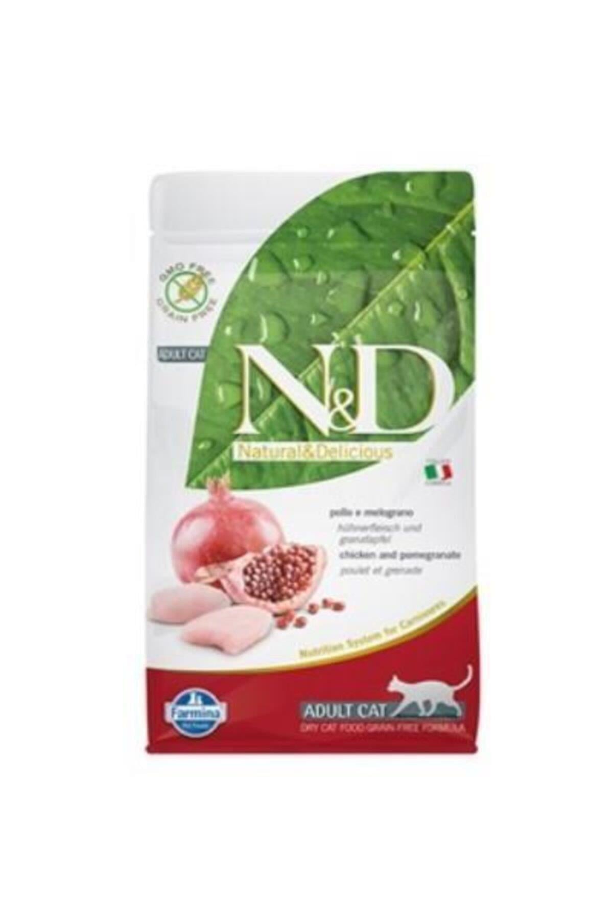 N&D Tavuklu Narlı Tahılsız Kedi Maması 1.5 Kg