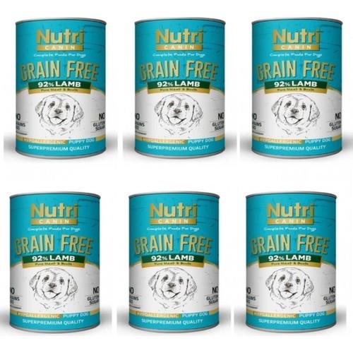 Nutri Canin Kuzulu Yavru Köpek Konservesi 400 gr (6 Adet)