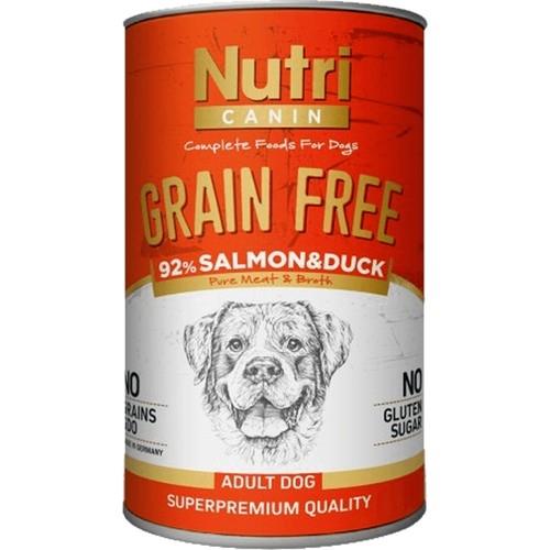 Nutri Canin Somon ve Ördekli Tahılsız Yetişkin Köpek Konservesi 400 gr