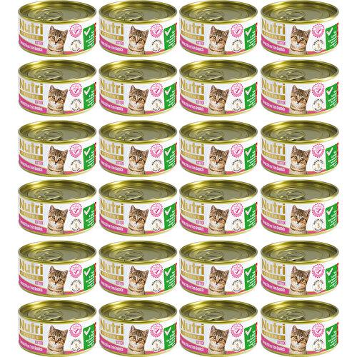 Nutri Feline Tahılsız Tavuk Etli & Ton Balıklı Yavru Kedi Konservesi 85 gr - 24 Adet