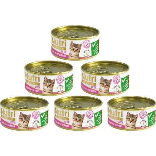 Nutri Feline Tahılsız Tavuk Etli & Ton Balıklı Yavru Kedi Konservesi 85 gr - 6 Adet