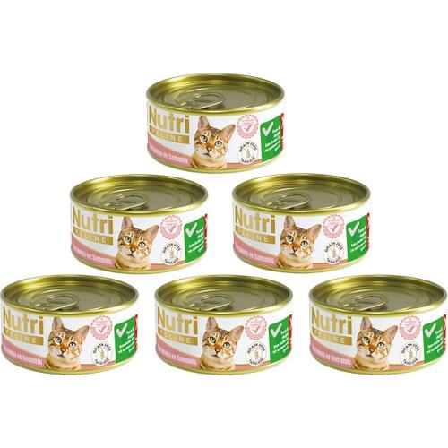 Nutri Feline Tahılsız Ton Balıklı & Somonlu Kedi Konservesi 85 gr - 6 Adet