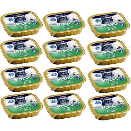 Plaisir Sterilised Morina Balıklı Pate Kısır Kedi Konservesi 100 Gram 12'li