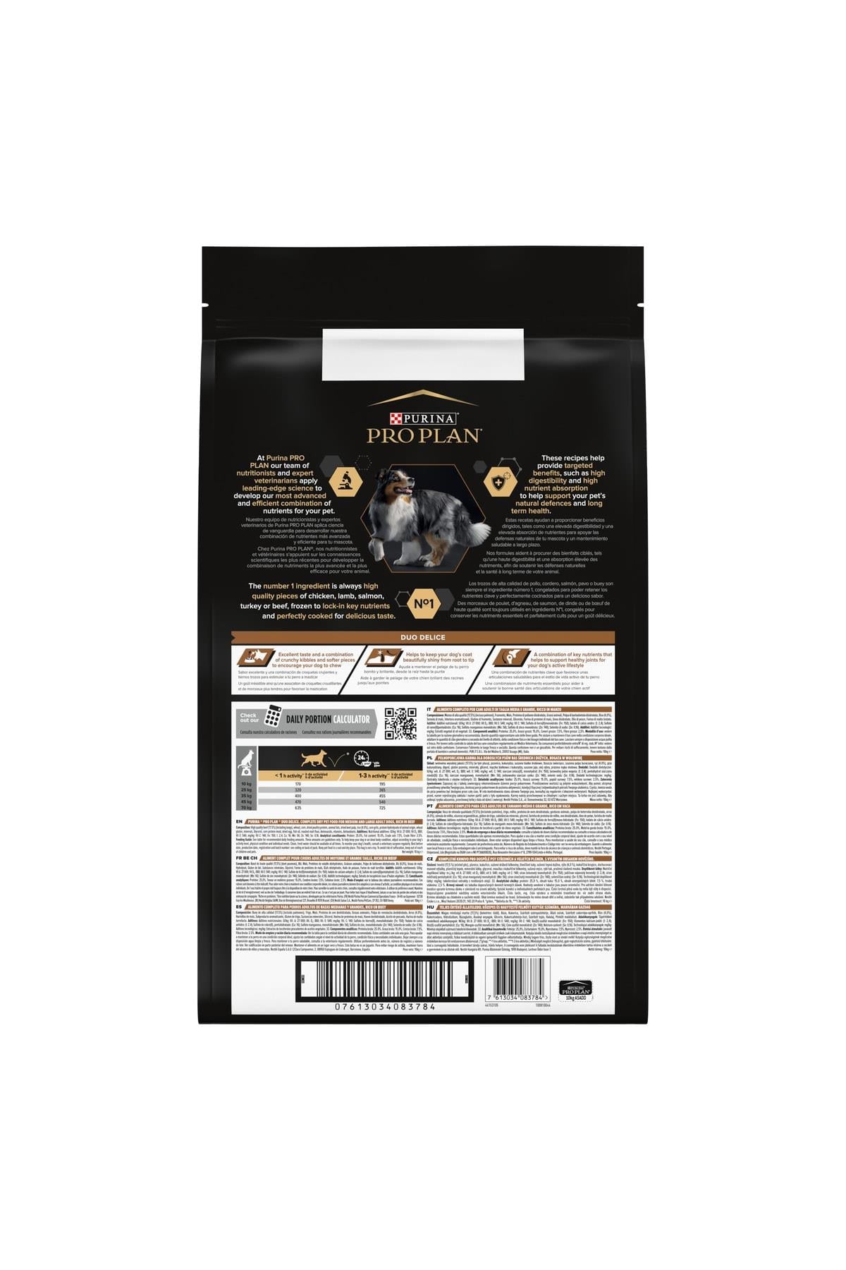 Pro Plan Duo Delice Biftekli Orta ve Büyük Irk Yetişkin Köpek Maması 10kg