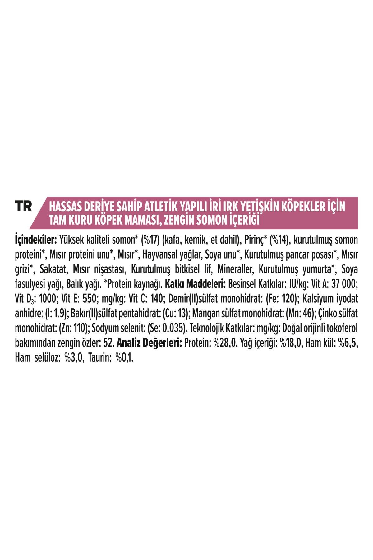 Pro Plan Large Athletic Somonlu Büyük Irk Yetişkin Köpek Maması 14kg