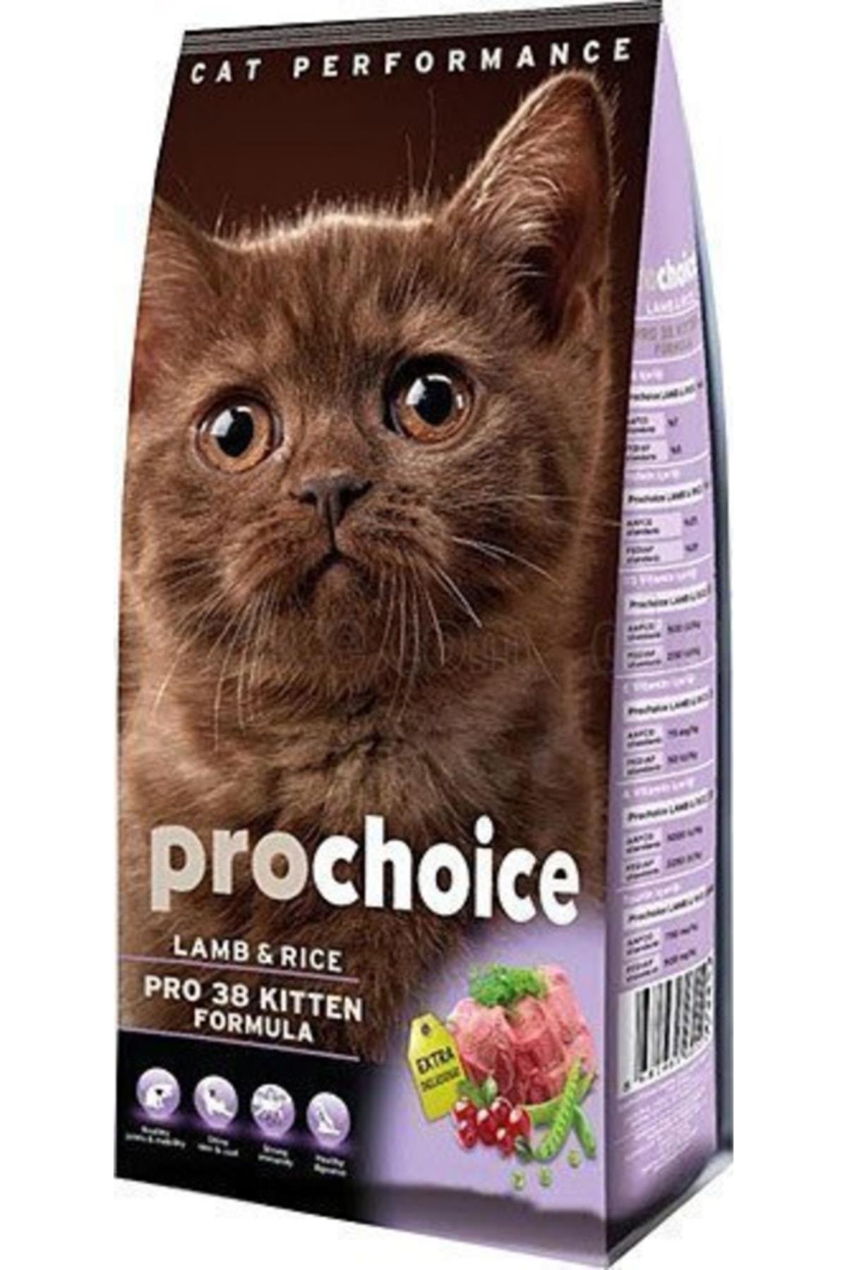 ProChoice 38 HypoAllergenic Kuzulu ve Pirinçli Düşük Tahıllı Yavru Kedi Maması 2kg