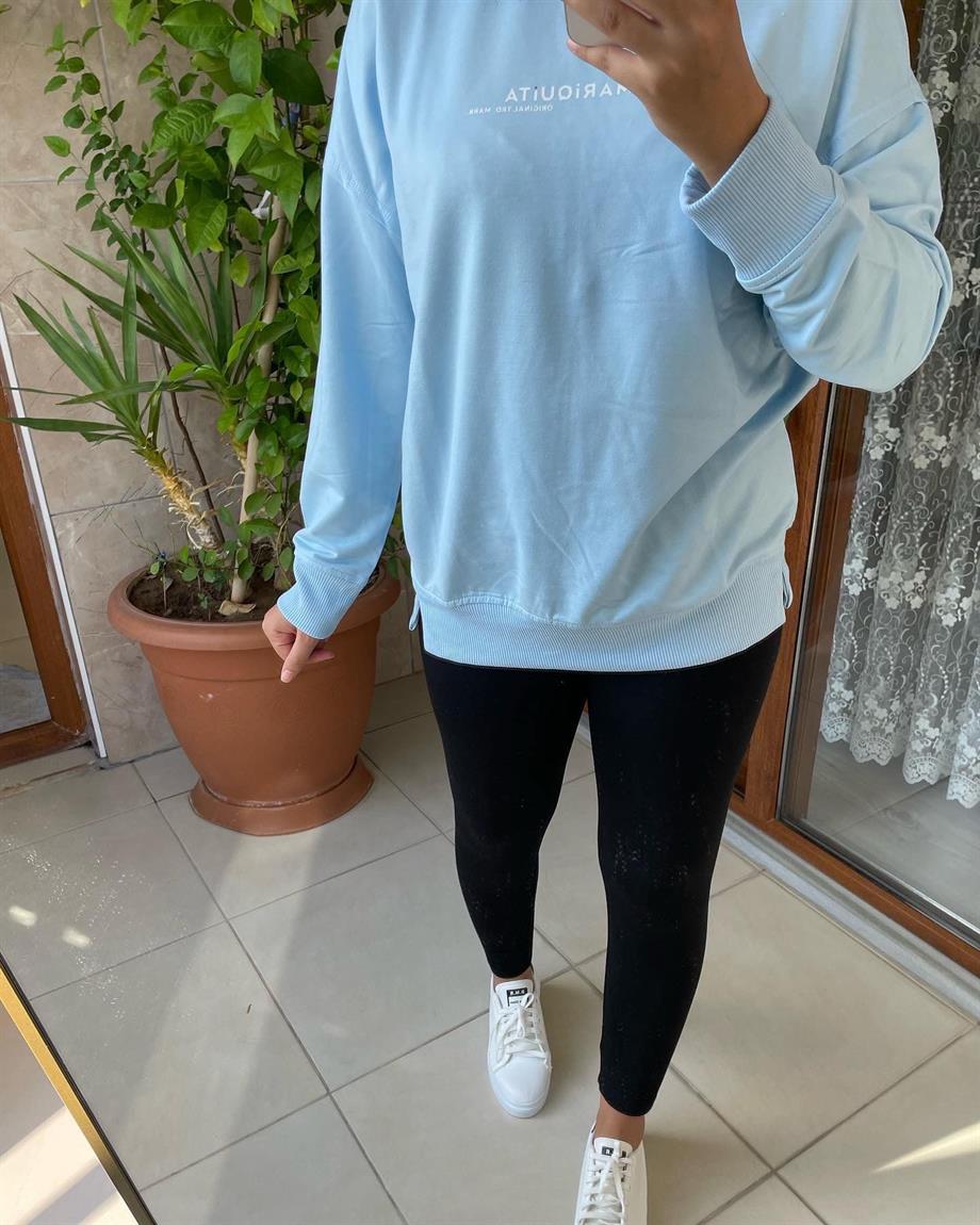 BEBE MAVİSİ SWEATSHİRT